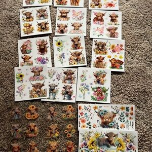 Highland Cow Sticker Sheets